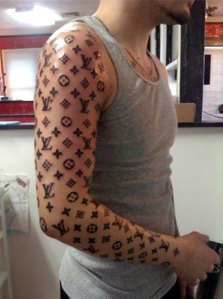 Luis Vuitton Tattoo Lovemarks